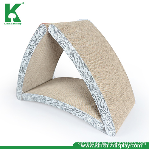 Cat Toys Triangle Design Corrugated Cardboard Cat Scratcher